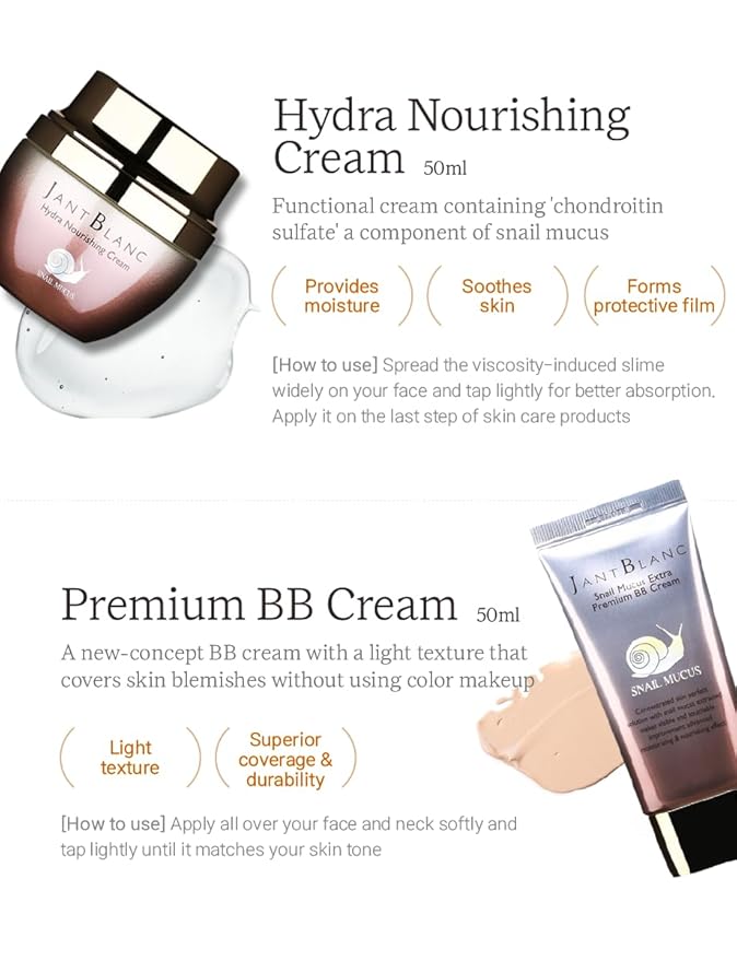 Jantblanc Snail -Mucus Skin Care Set (Skin Care 4 Set)-FemmiqueWomen