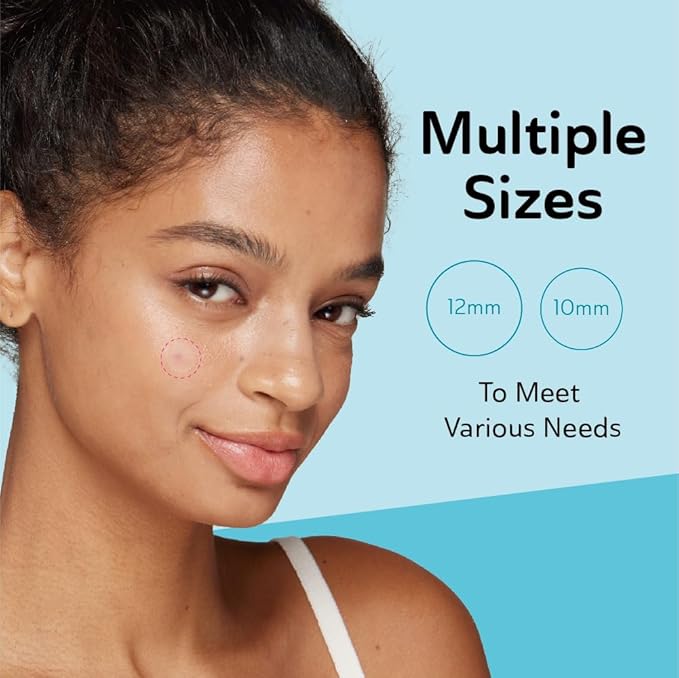 Invisible Pimple Patches for Cystic Acne - Ultra Thin Hydrocolloid Acne Patches & Zit Stickers, Cystic Acne Patch for Surface Blemishes - 48 Count - 2 Sizes Invisible Plus (Clear Patch)-FemmiqueWomen