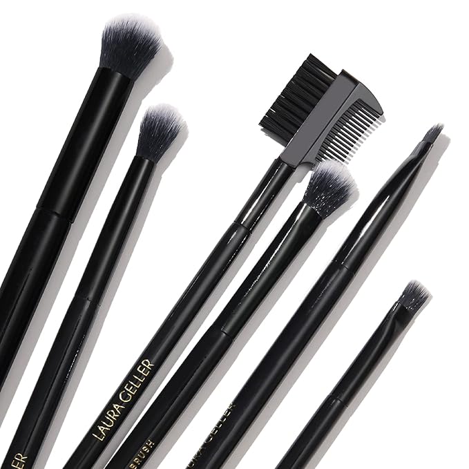 LAURA GELLER NEW YORK All-Over Eye Shadow Brush, Black Wooden Handle-FemmiqueWomen