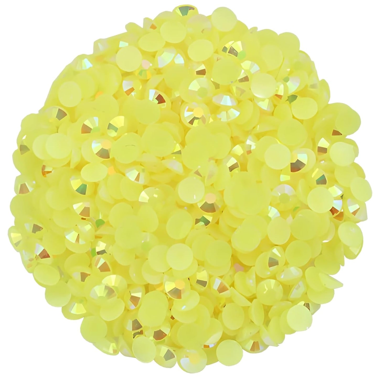 2250 Pcs SS16 4mm AB Flatback Rhinestones for Nails Art Crafts Glitter Round Shine Gems Crystals DIY Clothes Shoes （Citrine AB）-FemmiqueWomen
