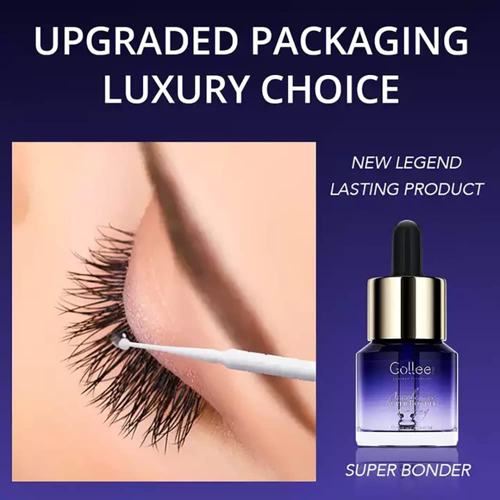 Super Bonder for Eyelash Extension Longer Retention Lash Glue Accelerator Eyelash Bonder for Lash Extensions Lash Sealant Lash Bonder Adhesive Companion Eyelash Extension Bonder -15ML-FemmiqueWomen