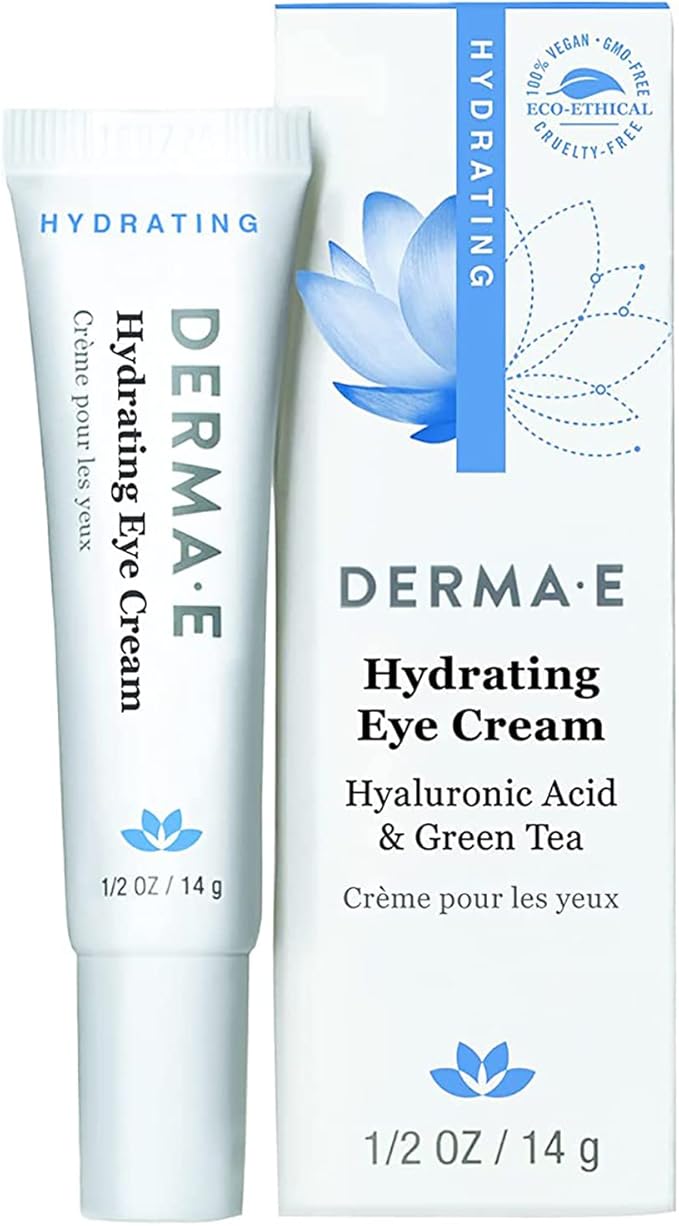 Derma E Hydrating Eye Cream with Hyaluronic Acid 0.5 ounces-FemmiqueWomen