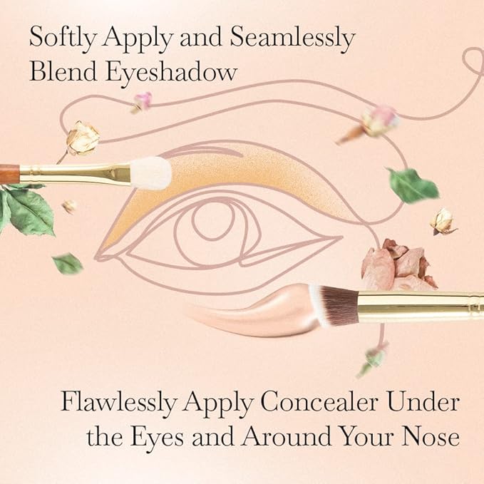 Fuller Cosmetic Brush & Bag Set (Set of 7 Brushes)-FemmiqueWomen