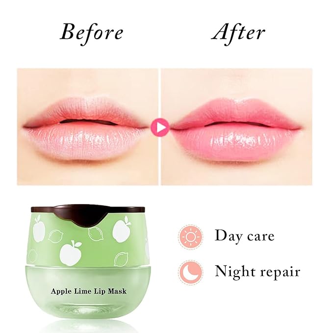 3 PCS Bee Lip Balm Honey Pot, Honey & Strawberry & Apple Lime Lip Balm, Lip Sleeping Mask Hydrating Prevention Dry and Cracked Lip Scrubs Exfoliator Lip Care, Moisturizing Lip Mask Overnight-FemmiqueWomen