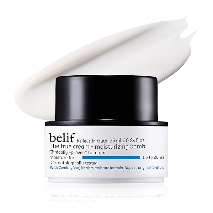 belif The True Cream Moisturizing Bomb with Oak Husk and Vitamin B | Moisturizer | Good for Dry Skin, Dryness Dullness, and Uneven Texture |For Normal, Dry Skin Types-FemmiqueWomen
