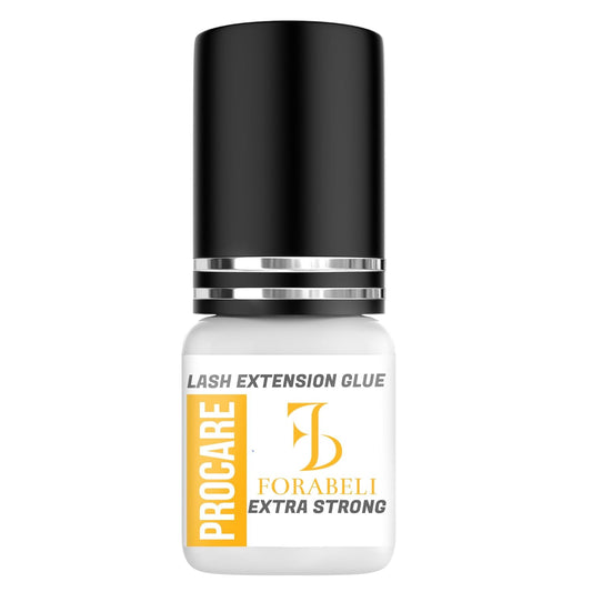 Forabeli Pro Care Lash Extension Glue, 1–2 Sec Fast Dry, 8 Week Retention, Advanced Bonding System, Professional Eyelash Extension Glue, Lash Adhesive for Eyelash Extensions-FemmiqueWomen