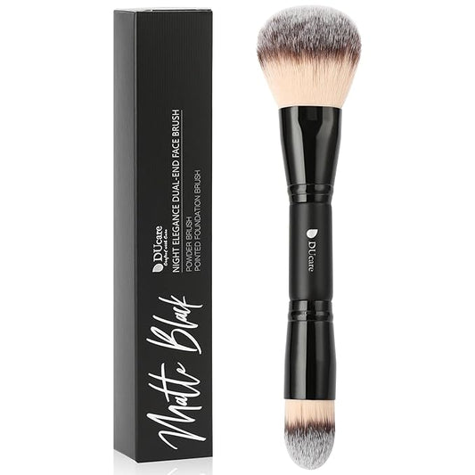 DUcare Powder Brush Foundation Brushes Double Ended Blush Setting Brush for Rounded Taperd Liquid, Cream, Powder,Blending, Buffing-FemmiqueWomen