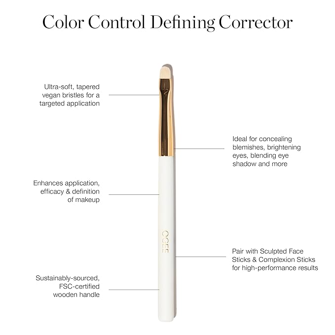 Ogee Makeup Brush Set - Includes Professional Quality Foundation Blender Brush, Ultra-Soft, Precision Brush & Makeup Brush Cleaner-FemmiqueWomen