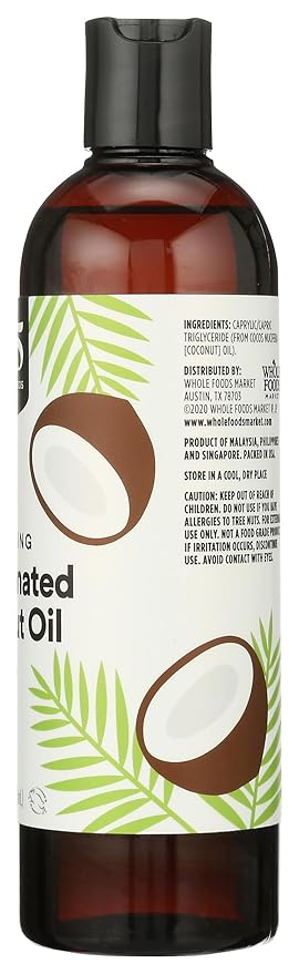 365 by Whole Foods Market, Moisturizing Fractionated Coconut Oil, Skin & Hair Care, 16 Fl Oz-FemmiqueWomen