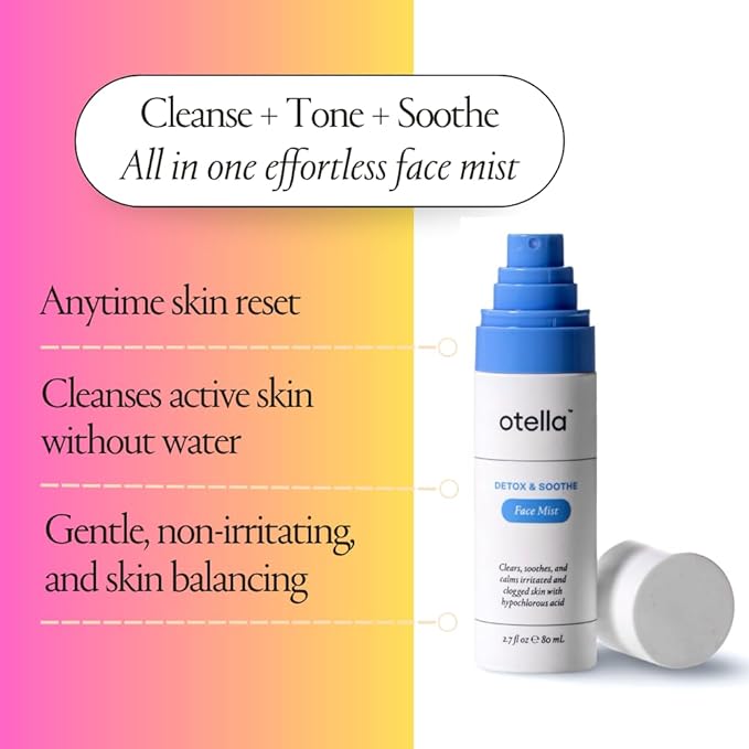 Detox & Soothe Face Mist with Hypochlorous Acid | Reduces Redness & Breakouts | pH Balance & Skin Cleansing for Active Lifestyles | TSA Approved, 2.7 oz | Clean Ingredients-FemmiqueWomen