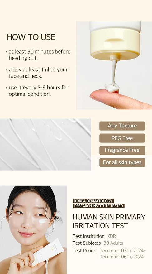 mixsoon Bean Sunscreen 1.69 Fl. Oz. / 50ml SPF 50 Airy Texture Type Lightweight No White Cast For Face Korean Glass Skin Care-FemmiqueWomen