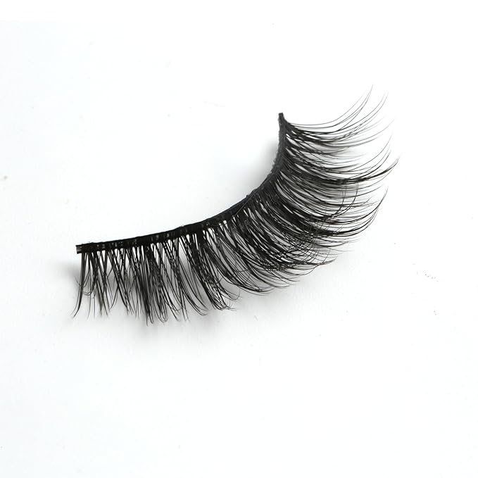 SUNWELL False Eyelashes 14mm Mink Lashes Natural Look 3D Faux Mink Lashes Manga Lashes Strips Soft Wispy Luxury Volume Fake Lashes 10 Pairs Pack-FemmiqueWomen