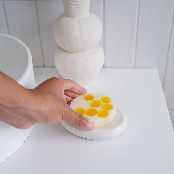 ANIHANA Handcrafted Soap 3 Pack with Coconut Oil, Gentle Cleansing Paraben Free Cruelty Free Refreshing Manuka Honey & Goat Milk Scent 4.23 oz each-FemmiqueWomen