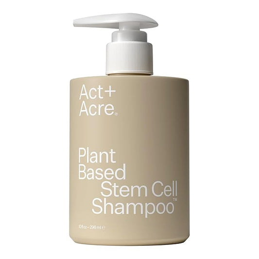 ACT+ ACRE Stem Cell Shampoo | Boosts Density, Hydrates Scalp, Removes Build-Up | Thicker, Fuller Looking Hair | Swiss Apple Stem Cells, Caffeine, Hyaluronic Acid | Vegan, Cold Processed® | 10 Fl Oz-FemmiqueWomen