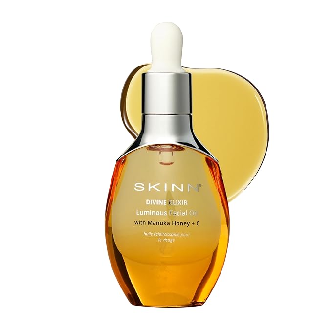 SKINN Luminous Facial Oil - Face Oil to Visibly Brighten, Firm, and Hydrate - Hydrating Oil for Anti-Aging and Dry Skin to Reduce Fine Lines, and Wrinkles - Vitamin C and Manuka Honey-FemmiqueWomen