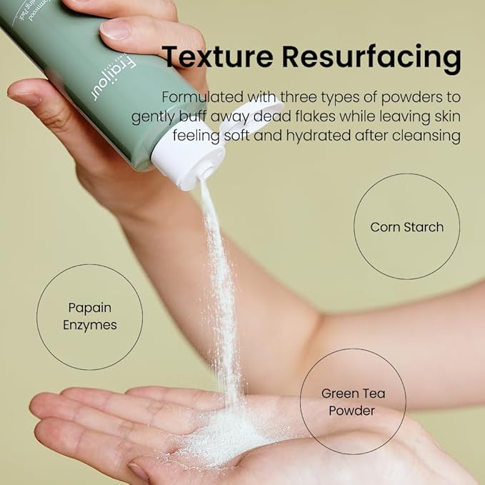 Wormwood Enzyme Cleansing Pack – Korean Powder Face Cleanser & Exfoliant with Papaya Enzyme, AHA BHA PHA, Low pH, Clears Acne & Pores, Smooths Texture, for All Skin Types, 2.82 oz.-FemmiqueWomen