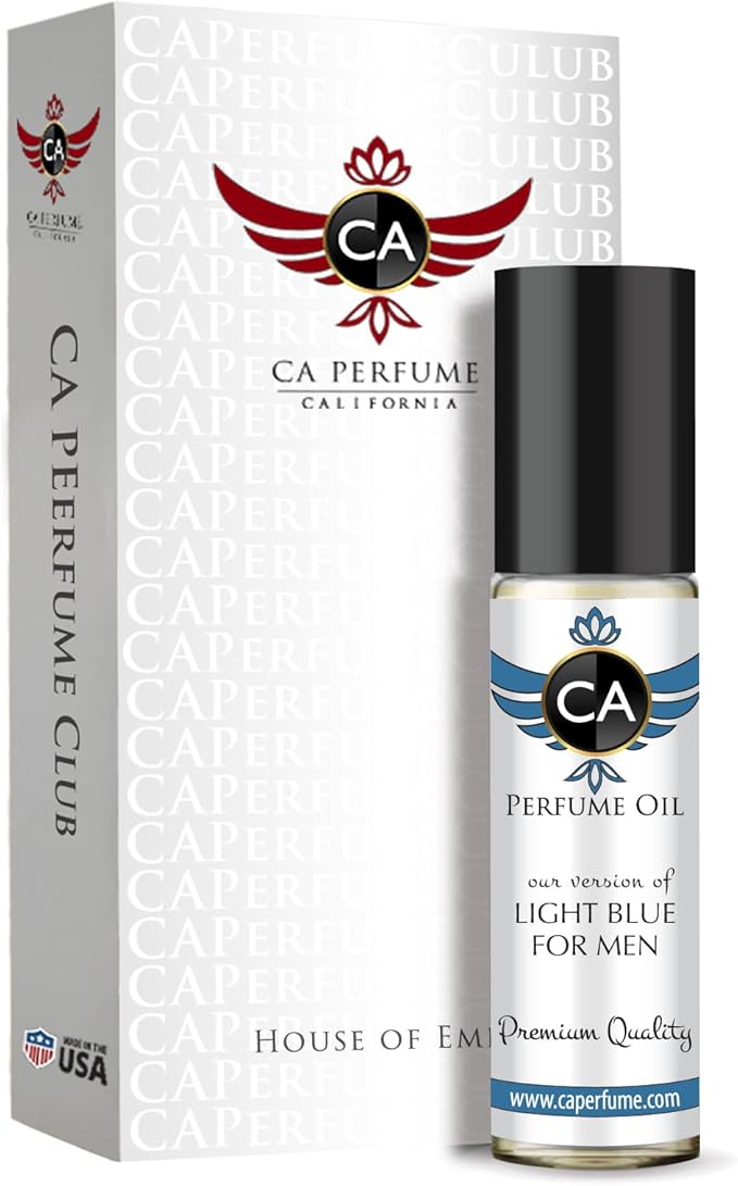 CA Perfume Impression of Light Blue For Men Fragrance Body Oil Roll-On 0.3 Fl Oz/10ml-FemmiqueWomen