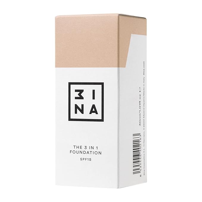 3INA The 3-In-1 Foundation 211 - Vegan Formula - Combination Of Primer, Concealer And Foundation - Medium Coverage - Natural Finish - Perfect For Covering Lines And Blemishes - Long Lasting - 1.01 Oz-FemmiqueWomen