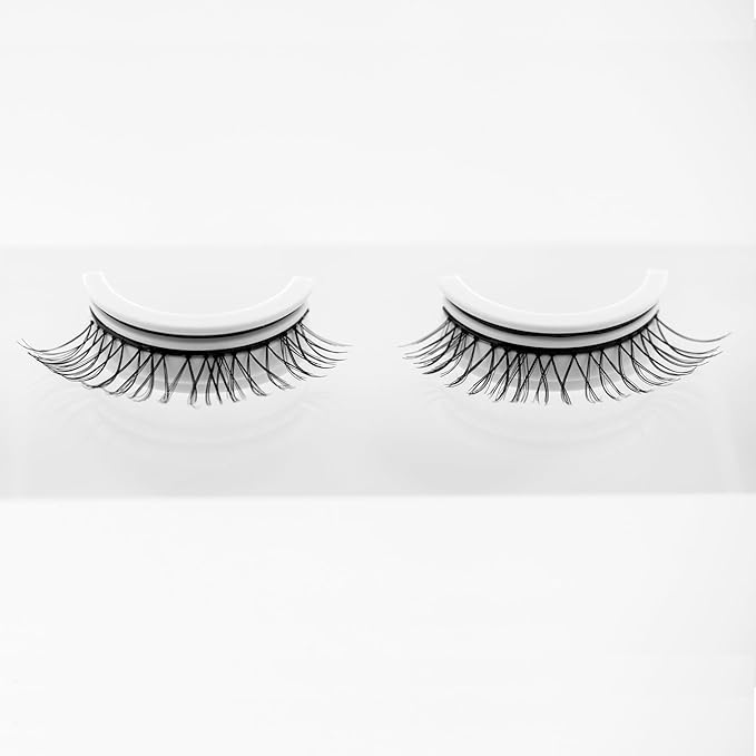 False Eyelashes, 5 Pairs Wispy Light Pre-Glued Self Adhesive Lashes with Applicator (DLP02)-FemmiqueWomen