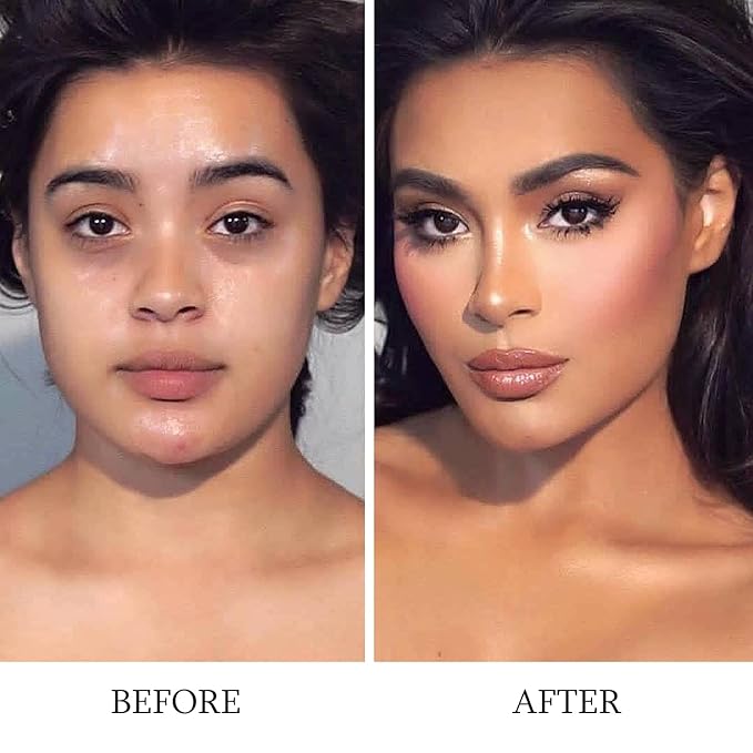 15 Colors Contour Palette Kit: Cream Concealer Palette Face Makeup Foundation Kit Contour Palette with Brush for Professional and Daily Use-FemmiqueWomen