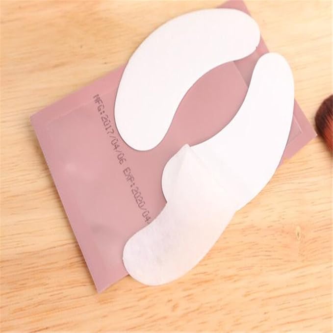 100 Pairs Set，Eye Gel Patches,Under Eye Pads Lint Free Lash Extension Eye Gel Patches for Eyelash Extension (pink)-FemmiqueWomen