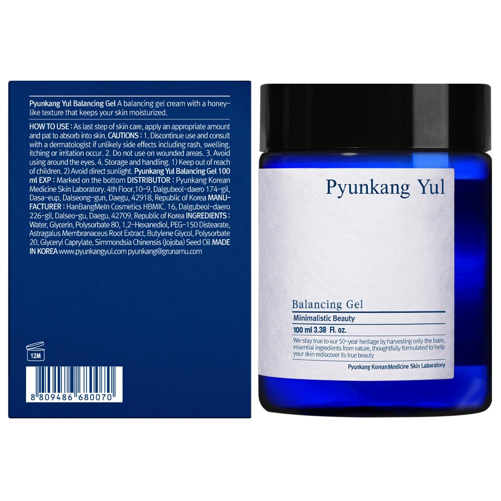 Pyunkang Yul Balancing Gel - Daily Face Moisturizer for Women - Facial Skin Care Products for Dry and Combination Skin - Highly enriched Texture Preventing Moisture and Nutrition loss - 3.3 Fl. Oz.…-FemmiqueWomen