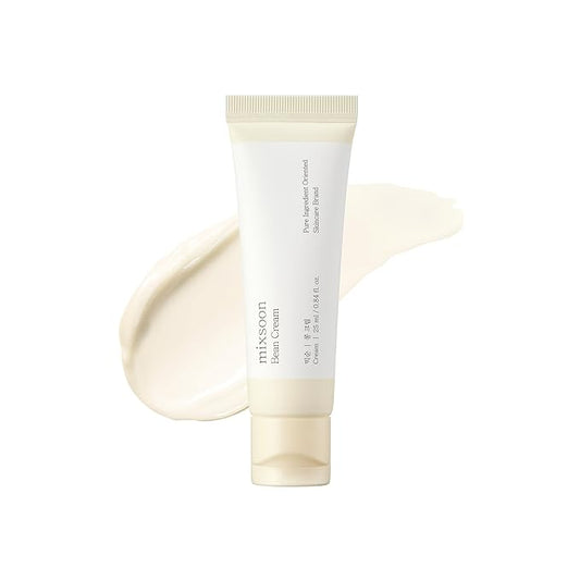 mixsoon Bean Cream - Intensive Moisture Face Cream For Smooth, Nourished Skin, Pore & Sebum Care - Korean Skincare For Glass Skin - Non-stick (0.85 Fl.Oz. / 25ml)-FemmiqueWomen