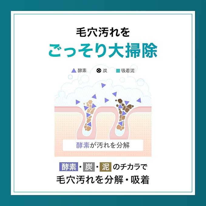 FANCL Deep Clear Washing Powder – Japanese Facial Cleanser, Exfoliating Face Wash with Charcoal Enzymes, Luxurious Foaming Lather, Hydrating, additive-free, All Skin Types, Net Content 30pcs-FemmiqueWomen