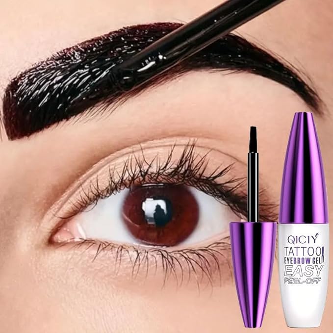 2pcs Gray Brown Tattoo Eyebrow Gel Tinting, Waterproof & Transfer-proof for Fuller Brows, Suitable for All Skin Types (Gray Brown, 2Pcs)-FemmiqueWomen