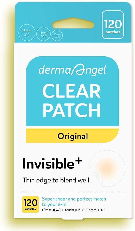 Invisible Pimple Patches for Cystic Acne - Medical Grade Hydrocolloid Acne Patches & Zit Stickers, Cystic Acne Patch for Day/Night Use - 120 Count - 3 Sizes Invisible Plus (Clear Patch)-FemmiqueWomen