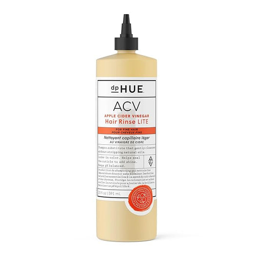dpHUE Apple Cider Vinegar Hair Rinse Lite, 20 oz - Shampoo Alternative, Scalp Cleanser & Post Workout Rinse - Won’t Weigh Fine Hair Down - Removes Buildup & Sweat-FemmiqueWomen