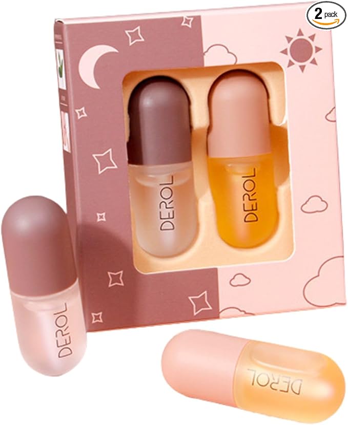 2Pcs Lip Plumper Set, Natural Lip Plumper kit, Day and Night Lip Plumper, Softer Bigger Fuller Cosmetics Plumper Lips-FemmiqueWomen