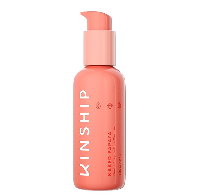 Kinship Naked Papaya Hydrating Gentle Cleanser | Natural Cream Face Wash | Vitamin E, Jojoba Oil Facial Cleanser | Makeup Remover | Sensitive Skin Care (5.25 Oz)-FemmiqueWomen