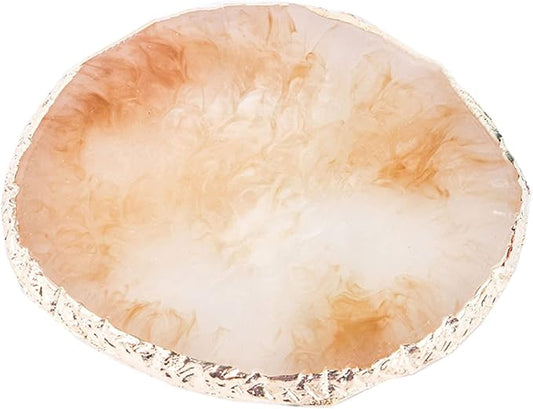 1 Piece Nail Art Palette Nail Polish Palette Mixing Palette Makeup Plate Nail Plates for Nail Art Nail Tip Holder Nail Art Display (1 Brown)-FemmiqueWomen