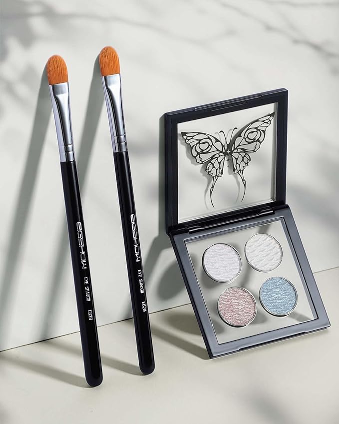 Concealer Brushes, EIGSHOW Eyeshadow Primer Brush for Concealer, Blending, Eyeshadow - Professional Tools for Applying Cream, Liquid Shadows and Eye Primer Base (E828 2piece)-FemmiqueWomen