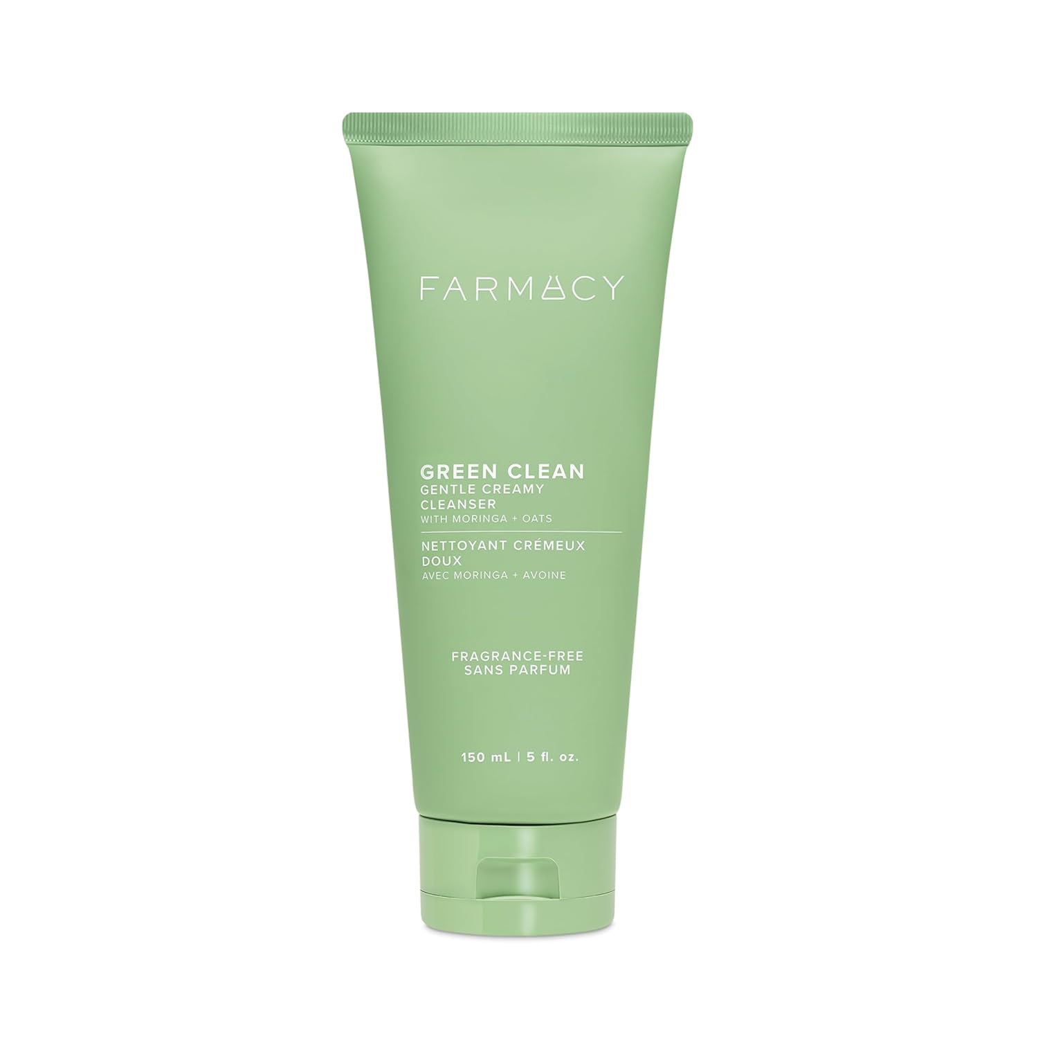Farmacy Gentle Creamy Face Cleanser - Hydrating Facial Cleanser to Nourish + Help Remove Makeup + Impurities - Enriched with Aloe + Moringa Oil to Soothe, Purify + Refresh Skin (150ml)-FemmiqueWomen