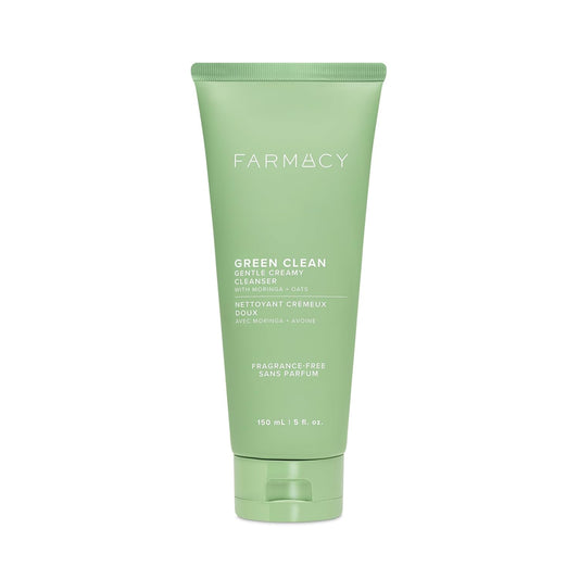 Farmacy Gentle Creamy Face Cleanser - Hydrating Facial Cleanser to Nourish + Help Remove Makeup + Impurities - Enriched with Aloe + Moringa Oil to Soothe, Purify + Refresh Skin (150ml)-FemmiqueWomen