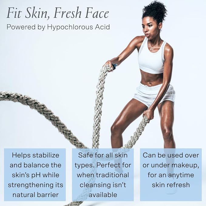 Detox & Soothe Face Mist with Hypochlorous Acid | Reduces Redness & Breakouts | pH Balance & Skin Cleansing for Active Lifestyles | TSA Approved, 2.7 oz | Clean Ingredients-FemmiqueWomen