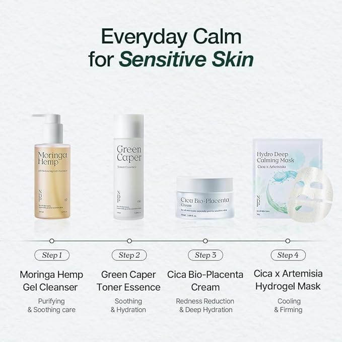 NDP Cica Cream - Gel Face Moisturizer for Sunburn Relief, lightweight Korean Moisturizer for Sensitive Skin, Centella Asiatica, Hydrating, Calming, Soothing (1.7 Fl oz / 50ml)-FemmiqueWomen