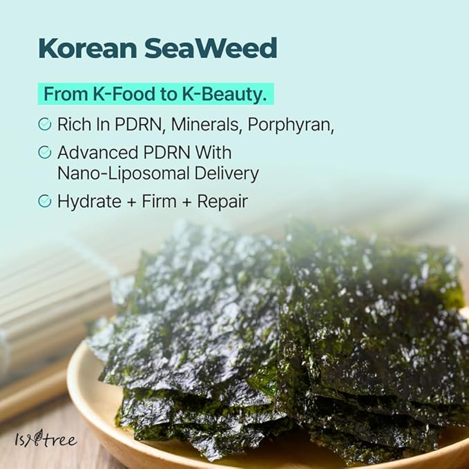 IsNtree Gim PDRN Deep Sleep Mask 80ml, 2.7 fl oz | Korean SEAWEED Skincare Sleeping Mask gel | Night Cream | Facial Mask | Overnight Gel mask for Hydration & Skin Bounce-FemmiqueWomen