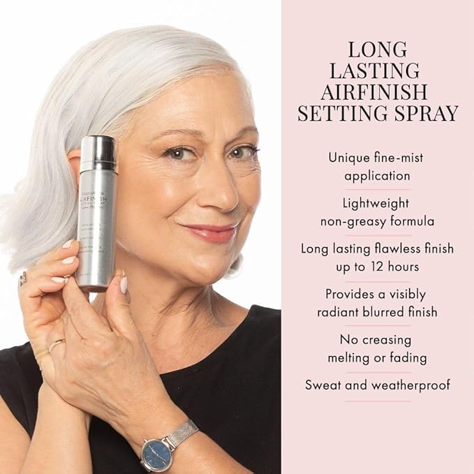 Jerome Alexander MagicMinerals AirFinish Setting Spray, Long-lasting Finishing Spray, Weightless-feel, Flawless, Matte Coverage-FemmiqueWomen