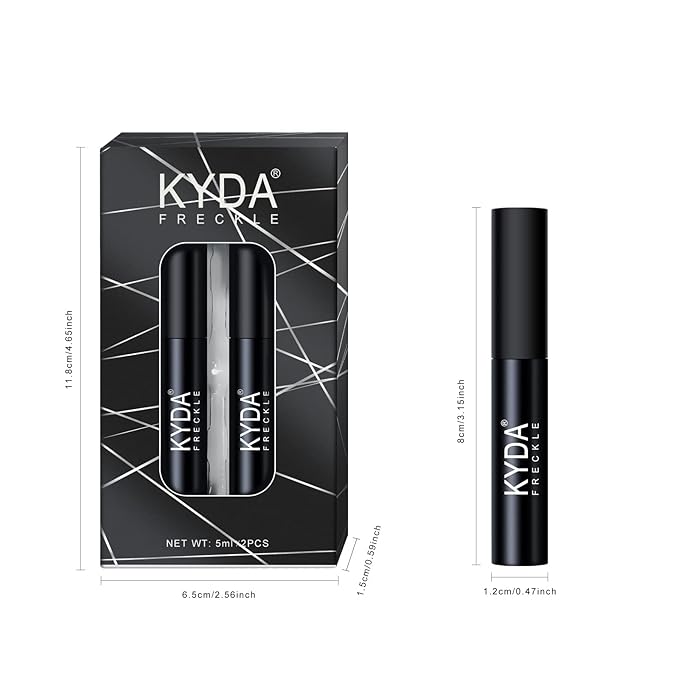 2 Colors Liquid Freckle Pen, Natural Like Freckle Makeup Pen Soft Dot Spot, Waterproof and Smudgeproof Quick Dry for Instant Create Realistic Freckles Make Up(Dark Brown+Light Brown)-FemmiqueWomen