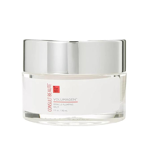 Consult Beaute Volumagen Miracle Plumping Barrier Balm - Facial Moisture Slugging - Overnight Deep Skin Hydration - Dry Skin - Hyaluronic Acid - Petrolatum Free - Lanolin Free - Mineral Oil Free 1 oz-FemmiqueWomen