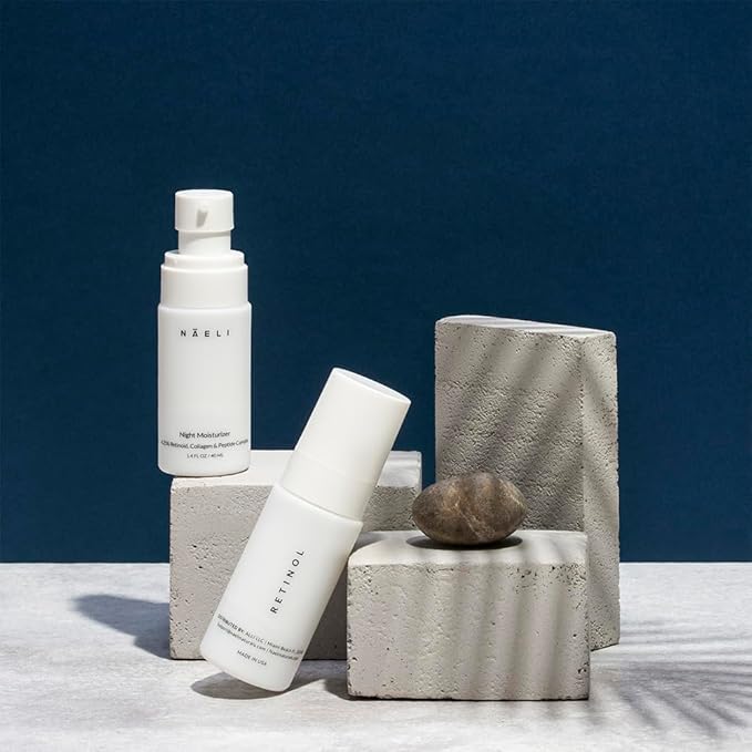 Retinoid Cream - 4.25% Retinol Night Moisturizer for Face & Neck with Collagen, Peptides & Hyaluronic Acid - Anti Aging Wrinkle Cream, Improves Skin Tone & Texture, 1.4 oz-FemmiqueWomen