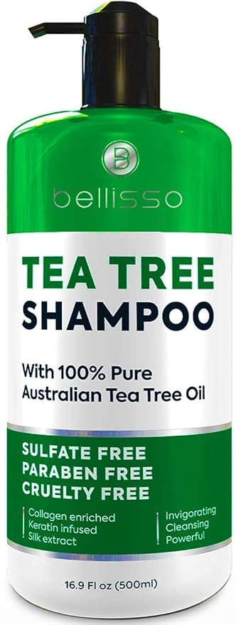 Tea Tree Oil Shampoo - Sulfate and Paraben Free with Collagen Keratin - Ideal for Women and Men with Oily Hair and Scalp Buildup - Anti Dandruff Treatment for Itchy, Dry Scalps – Salon Grade Products-FemmiqueWomen