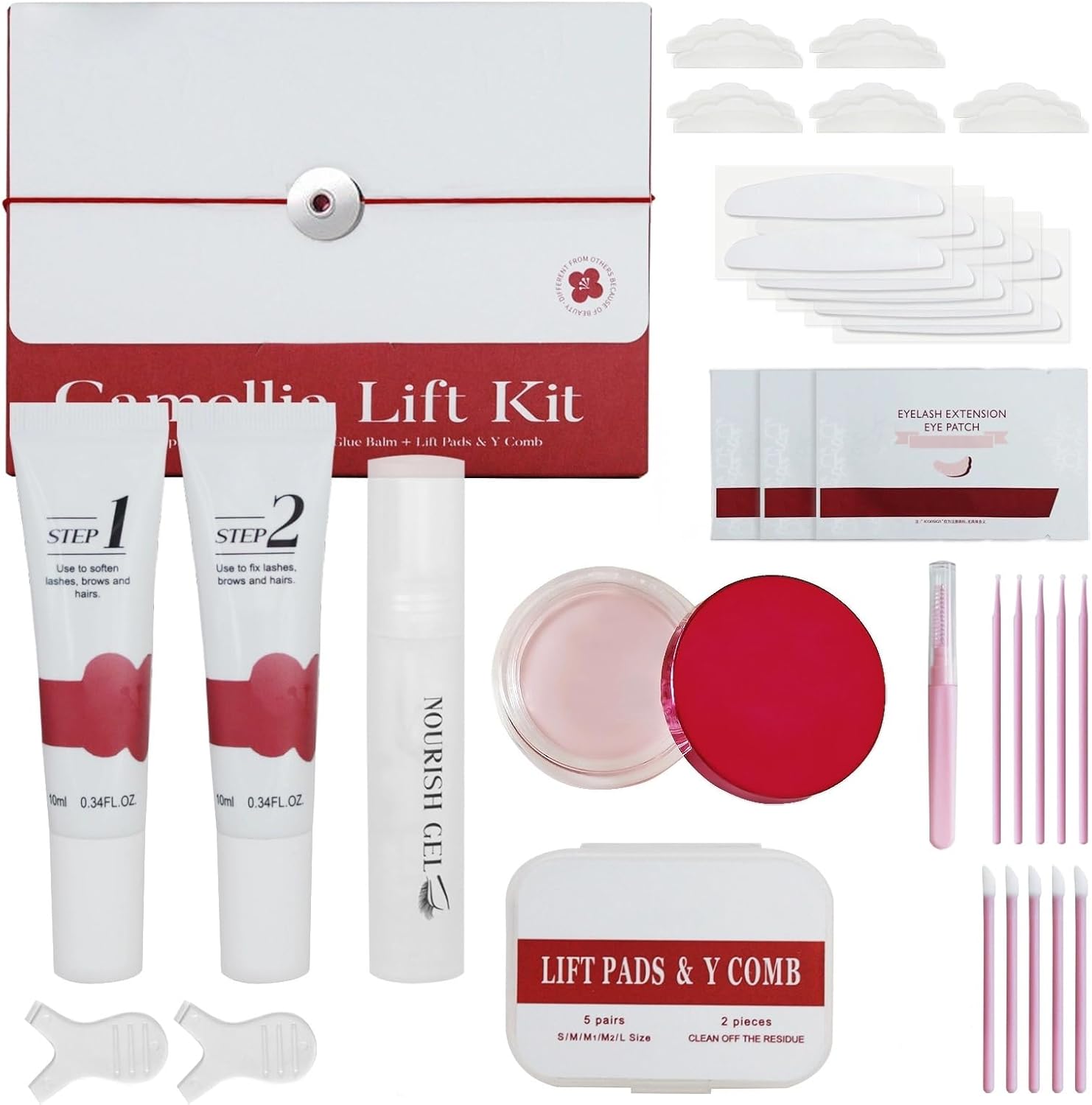 Upgraded Lash Lift Kit Professional - Eyebrow Lamination & Eyelash Perm Kit with High Adhesion Glue and Long-Lasting Curling Set, Gentle Formula for Sensitive Eyes-FemmiqueWomen