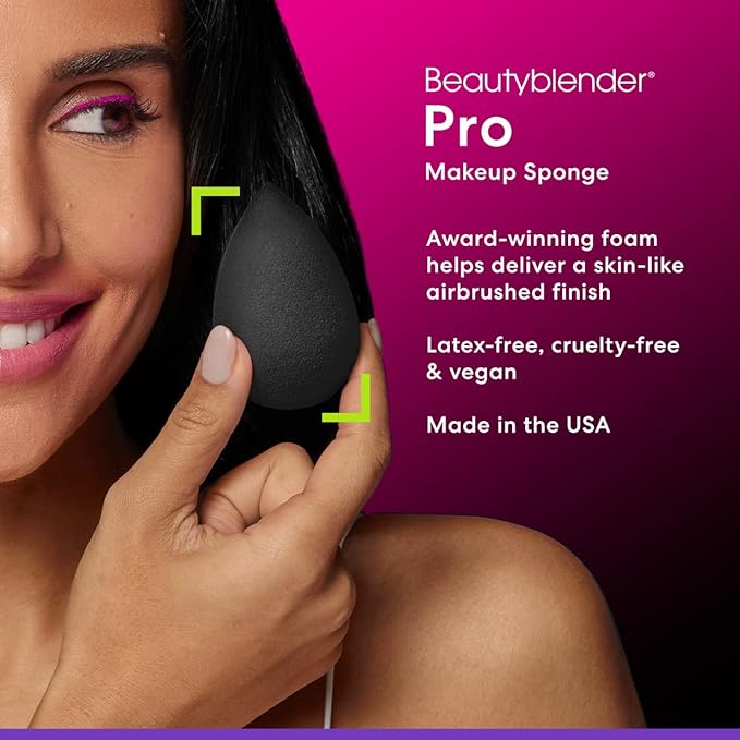 Beautyblender® | Pro Blender Makeup Sponge | Blend Liquid Foundations, Powders and Creams | Streak Free Application | Vegan, Cruelty Free | Made in USA-FemmiqueWomen