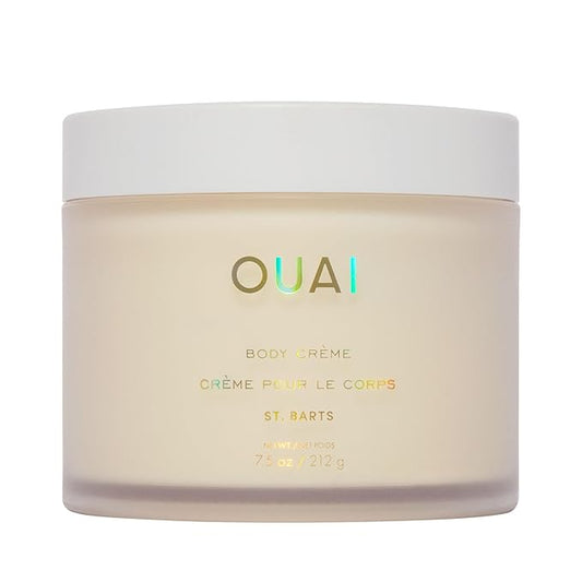 OUAI Body Cream, St. Barts - Hydrating Whipped Body Cream with Cupuaçu Butter, Coconut Oil and Squalane - Softens Skin and Delivers Healthy-Looking Glow - Sulfate-Free Skin Care (7.5 Oz)-FemmiqueWomen