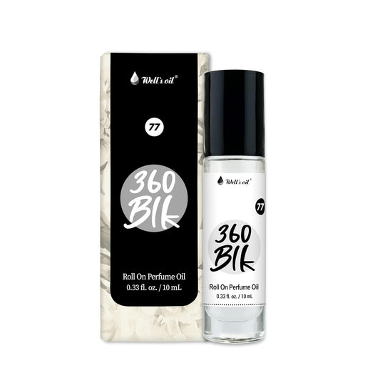 Well's Oil Well's Perfume Oil Roll-On (360 Blk) | Clean, Rich, Pure Scent | Alcohol-Free | Oil Based | Long Lasting | Concentrated Roll-on Perfumes for Women and Men | 10 ml / 0.33 fl Oz-FemmiqueWomen