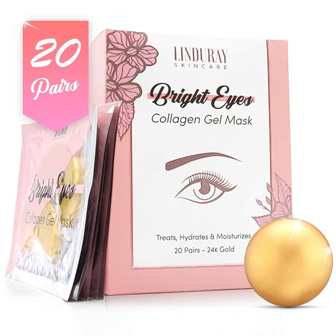 24k Gold Collagen Eye Pads Mask (Gold)-FemmiqueWomen